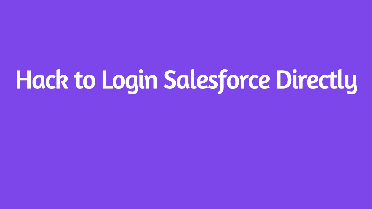 Login salesforce