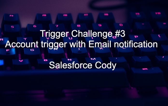 Trigger Challenge #3 Account trigger with Email notification